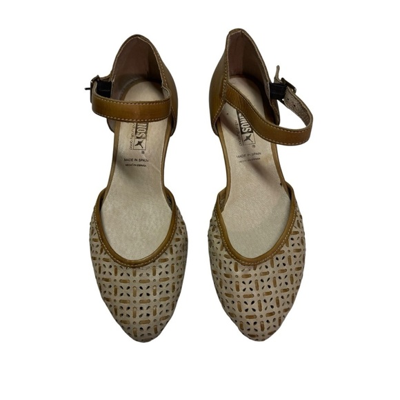 Pikolinos Elba Tan/Brown Closed Toe Ankle Strap Shoe Womens EU 37 - Picture 2 of 8